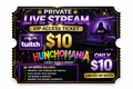 SOLD OUT - PRIVATE LIVE STREAM VIP ACCESS — HUNCHOMANIA 1 (TWITCH ONLY)