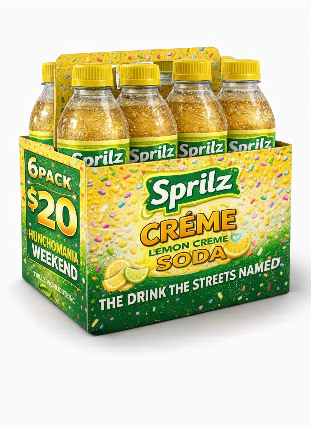 SPRILZ® Crème Lemon Soda — Hunchomania 6-Pack